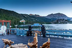 Destinations Prints: Gull Lake Marina in June Lake California