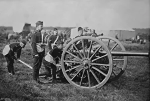 Pastimes Prints: “Gunners of field artillery drilling with a 12-pounder”