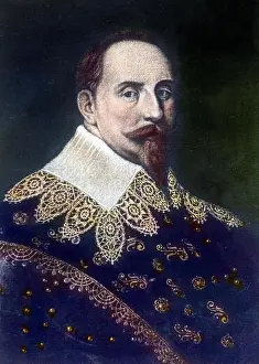 Mann Prints: Gustav II Adolf, der Enkel von Gustav Wasa. Gustav II Adolf, grandson of Gustav Wasa