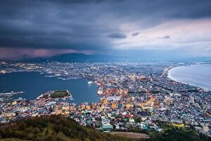 Images Dated 25th October 2012: Hakodate, Japan viewed from Mt. Hakodate