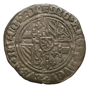 1480s Prints: A half patard coin from the Netherlands