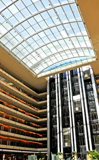 Puerto Prints: Hall of hotel Hilton, Puerto Madero, Buenos Aires, Argentina