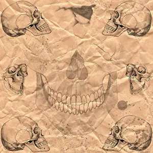 Frightening Prints: Halloween background in grunge style