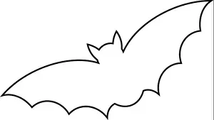 Spider Prints: halloween bat outline vector design isolated on white backgroud