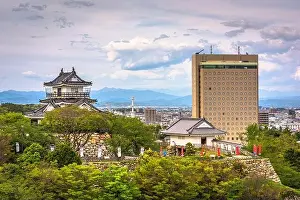 Prefecture Prints: Hamamatsu, Shizuoka, Japan cityscape at Hamamatsu Castle
