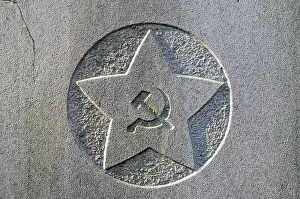 North Rhine Westphalia Prints: Hammer and sickle, symbols of communism