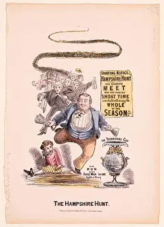 C19th Prints: The Hampshire Hunt - a cartoon about the Tichborne case