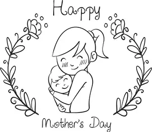 Mama Prints: Hand draw mother day style design