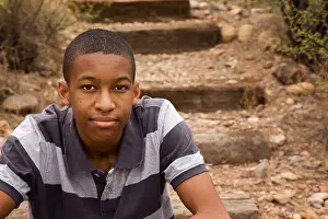 Good Looking Prints: Handsome African-American male in natural surroundings