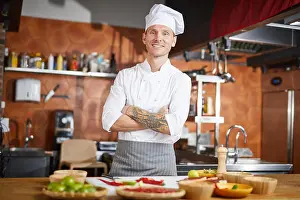 Arms Crossed Prints: Handsome Chef Posing