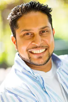 Male Beauty Prints: handsome Indian man close up portrait outdoors