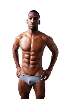 Triceps Prints: Handsome Muscular Black Man (11)