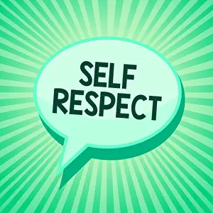 Professionalism Prints: Handwriting text Self Respect