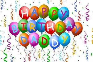Helium Prints: Happy Birthday Daddy Balloons