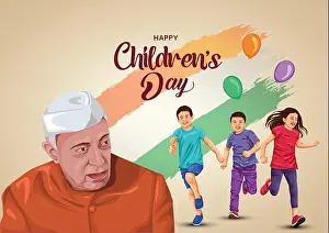 Happy Children's Day is celebrated in India on November-14 Jawaharlal Nehru's birthday
