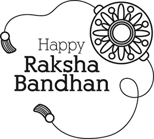 Wristband Prints: happy raksha bandhan flower wristband accessory line style vector illustration design