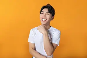 Asians Prints: Happy young man