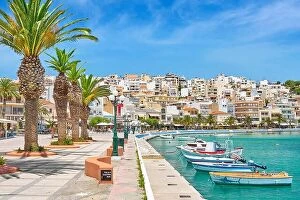 Images Dated 23rd June 2017: Harbor in Sitia, Crete Island, Greece
