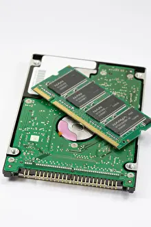 Pins Prints: Hard disk and ram module