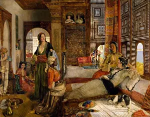 Arab World Prints: The Harem, 1876 - John Frederick Lewis