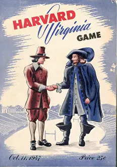 College Prints: Harvard vs. University of Virginia football program, 1947
