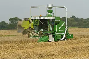 Wheat Field Prints: Harvesting grain as part of Rothamsted Experimental station efficiency experiments