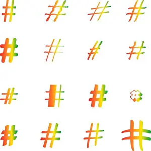 Instagram Prints: Hashtag signs. Number sign, hash sign