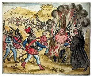 Persecution Prints: Hatuey was a Taíno chief from the island of Hispaniola