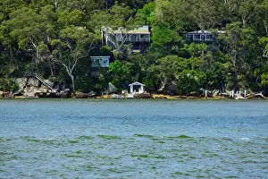 Hawkesbury River on Sydney Central Coast NSW Australia fishing boating wildlife boats yachts seafood restaurants with