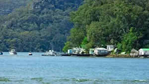 Hawkesbury Prints: Hawkesbury River on Sydney Central Coast NSW Australia fishing boating wildlife boats yachts seafood restaurants with
