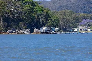 Hawkesbury Prints: Hawkesbury River on Sydney Central Coast NSW Australia fishing boating wildlife boats yachts seafood restaurants with