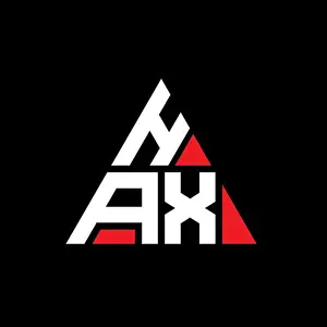 Letter Vector Vectors Prints: HAX triangle letter logo design with triangle shape