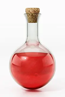 Serum Prints: Health potion isolated on white background. 3D illustration
