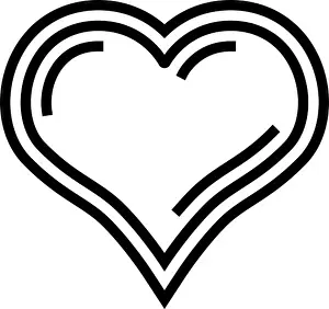Slot Prints: heart slot game line icon vector illustration