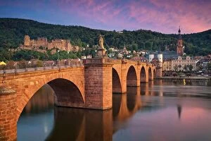 Images Dated 24th September 2015: Heidelberg. Image of German city of Heidelberg during sunset