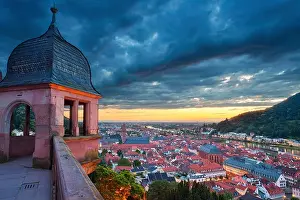 Heidelberg. Image of german city of Heidelberg during sunset