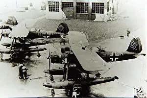 Reconnaissance Prints: The Heinkel He 114 was a German reconnaissance seaplane developed in the late 1930s