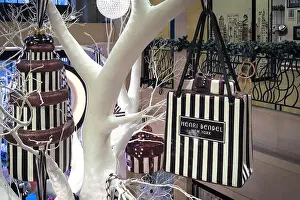 Yuletide Prints: Henri Bendel Store Interior on Fifth Avenue, NYC