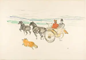 Lithographic Prints: Henri de Toulouse-Lautrec. Double harness