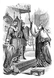 Laws Prints: Henry II swearing to observe the Charter of Liberties