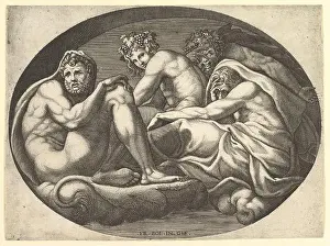 Clothes Prints: Hercules, Bacchus, Pan, and Saturn