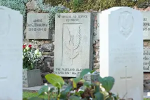 Falklands Prints: Hereford UK - 22 Special Air Service Regiment memorial to members of 22 SAS who lost their lives in the Falklands War