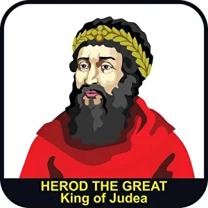 New Testament Prints: Herod I Great 1st King of Israel Herodian