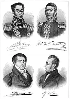 Heroism Prints: The heroes of South American independence, (1901)