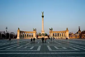 Istvan Prints: Heroes Square And Millennium Memorial, Budapest, Hungary