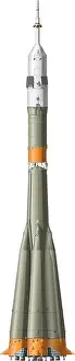 Infographics Prints: hi-detailed space rocket Soyuz Available EPS-10 vector format separated by groups for easy edit