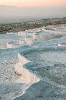 Thermal Spring Prints: Hierapolis, Turkey, Turkiye. Pamukkale