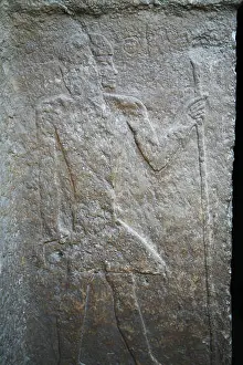 Cairo Prints: Hieroglyph of a Egyptian man with staff