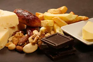 Sausages Prints: High Calorie Foods
