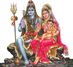 High-Resolution Hindu Mythology Picture of Lord Shiva